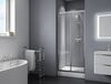 Душевая дверь BelBagno DUE-BF-1-140-C-Cr, стекло прозрачное, регулировка 138-141 см