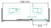 Душевая дверь BelBagno DUE-BF-1-140-C-Cr, стекло прозрачное, регулировка 138-141 см