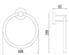 Держатель для полотенец кольцевой Savol 56 (S-005660)