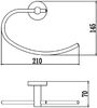 Держатель для полотенец кольцевой Savol 87 (S-008760)