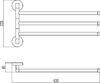 Держатель для полотенец поворотный (3-ой) Savol 87 (S-008703)