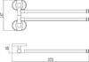 Держатель для полотенец поворотный(2-ой) Savol 70 (S-008602)