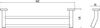 Держатель для полотенец прямой (2-ой) 50 см Savol 87 (S-508748)