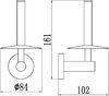 Держатель для туалетной бумаги Savol 87 (S-008752-1)