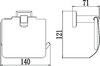 Держатель для туалетной бумаги с крышкой Savol 95 (S-009551)