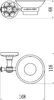 Мыльница керамическая с настенным держателем Savol 58b (S-005859B)