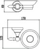 Мыльница керамическая с настенным держателем Savol 68b (S-06859B)