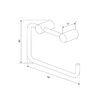 Держатель для туалетной бумаги без крышки IDDIS Petite, матовое золото PETG000i43