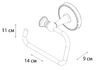 Бумагодержатель без крышки FIXSEN ADELE FX-55010B