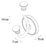 Крючок двойной FIXSEN ADELE FX-55005