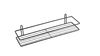 Полка Fixsen черная FX-730B-1