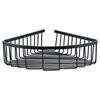 Полка настенная угловая KAISER 202*202*80 Black/нерж (KH-5022)