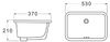Накладная раковина BelBagno BB1006 размер 53х37,5