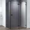 Душевой уголок CEZARES BELLAGIO-AH-1-140/90-C-NERO профиль черный, стекло прозрачное 140x90 см