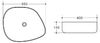 Накладная раковина BelBagno BB1435 размер 54,5х41,5