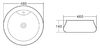 Накладная раковина BelBagno BB1398 размер 45х45