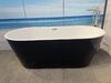 Ванна акриловая Ceruttispa CHIKA Nero CT8559 170х80 Белая со сливом-переливом
