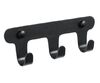 Планка 3 крючка Fixsen PRACTICA, черный FX-805B-3