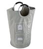 Корзина для белья FIXSEN LOFT STYLE с алюминиевыми ручками серая FX-1011
