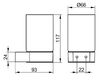Стакан для зубных щеток Keuco Plan 14950379000, черный матовый