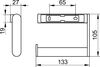 Держатель туалетной бумаги Keuco Plan 14962370000, черный матовый