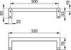 Поручень Keuco Edition 90 Square, 320 мм, хром, 19107010000