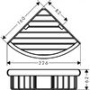 Угловая мыльница-полочка Hansgrohe Logis Universal 41710000