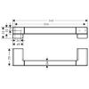 Поручень AddStoris Hansgrohe 41744670, матовый черный
