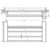 Полка для полотенец AddStoris Hansgrohe 41751000, хром