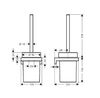 Ершик AddStoris Hansgrohe 41752700, матовый белый
