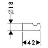 Крючок Hansgrohe PuraVida 41501000