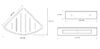Угловая полочка Bemeta CYTRO 146208016