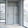 Душевая дверь Vincea Слим Софт (Slim Soft) VDS-1SS140CLB 140x200 см, профиль черный матовый. Размер регулировки 1380-1400 мм