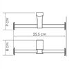 Держатель туалетной бумаги двойной WasserKRAFT Leine K-5000 K-5096D