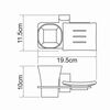 Держатель стакана и мыльницы WasserKRAFT Exter K-5200 K-5226