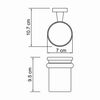 Подстаканник одинарный WasserKRAFT Lippe K-6500 K-6528