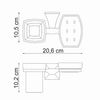 Держатель стакана и мыльницы WasserKRAFT Wern K-2500 K-2526