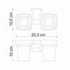 Подстаканник двойной  WasserKRAFT Wern K-2500 K-2528D