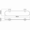 Полка стеклянная WasserKRAFT Donau K-9400 K-9424