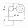 Держатель стакана и мыльницы WasserKRAFT Berkel K-6800 K-6826