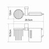 Держатель туалетной бумаги и освежителя WasserKRAFT Leine K-5000 K-5059