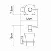 Дозатор для жидкого мыла WasserKRAFT Leine K-5000 K-5099