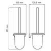 Ершик для унитаза подвесной WasserKRAFT Glan K-5100 K-5127