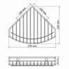 Полка металлическая  WasserKRAFT Ammer К-7000 K-1511