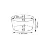 Плетеная корзина для белья WasserKRAFT Rossel WB-280 WB-280-S Размер 36 х 30 х 14 см