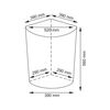 Плетеная корзина для белья WasserKRAFT Vils WB-560 WB-560-L Размер: 39 х 39 х 56 см