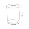 Плетеная корзина для белья с крышкой WasserKRAFT Main WB-410 WB-410-L Размер: 43 х 43 х 58 см