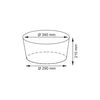 Плетеная корзина для белья WasserKRAFT Donau WB-530 WB-530-L Размер: 28 х 28 х 11 см