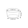 Плетеная корзина для белья WasserKRAFT Donau WB-530 WB-530-M Размер 28 х 28 х 11 см