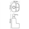 Дозатор с емкостью для губки WasserKRAFT K-8499